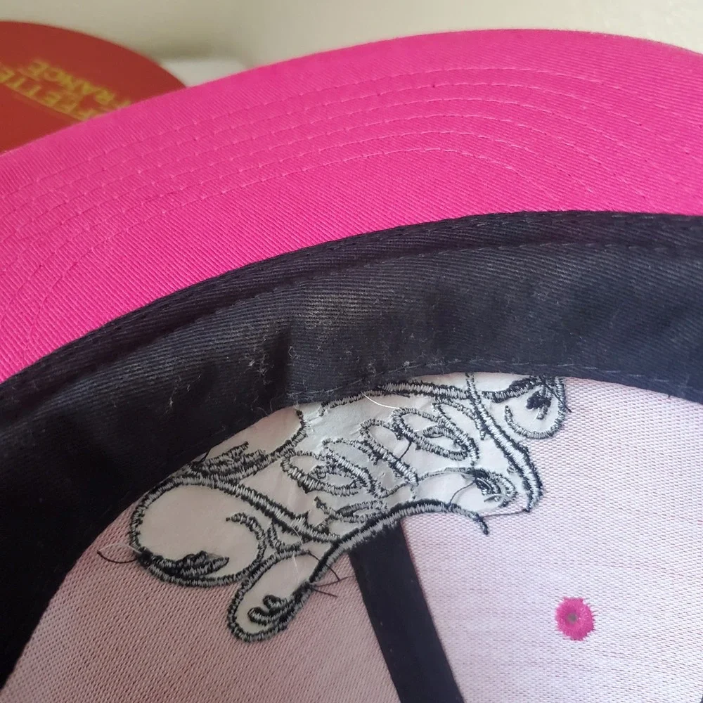 Fatal Clothing Hot Pink Black Trucker Hat Snapback Mesh Cap Embroidered Logo